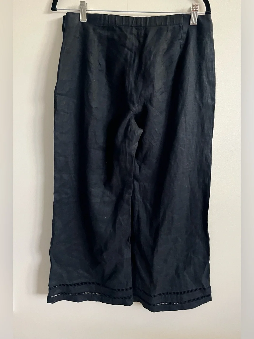NWT-Banana Republic Black Linen Pant, Size 10
